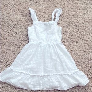 Beautiful, white, smocked Janie and Jack cotton summer dress